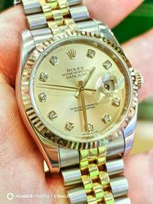 Rolex 116233 Two tune Diamond With Cert