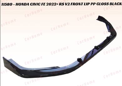 Honda civic fe 2022 2024 front lip thai rs v2 lip