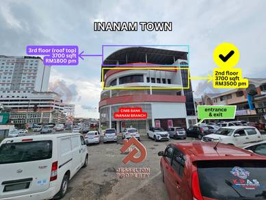 3700 sqft Commercial Office Lot 2nd Floor Above CIMB Inanam Roundabout