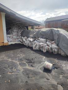 Sekam padi bakar min 200bag keatas