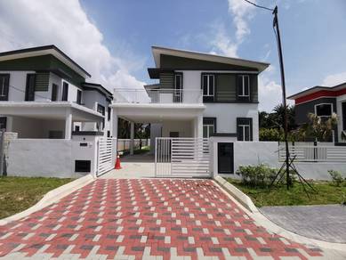 [FULL LOAN] New Double Storey Bungalow Bemban Jasin Mydin Gated Corner