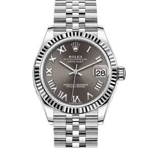 NEW Rolex Datejust 31mm Grey Roman Jubilee 278274