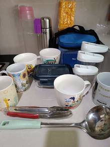 Bento glass container cup storage thermal bag