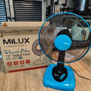Milux 12" Table Fans with Warranty
