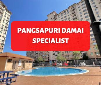 (100% Loan)(Cashback) Low Depo Pangsapuri Damai , Subang Bestari