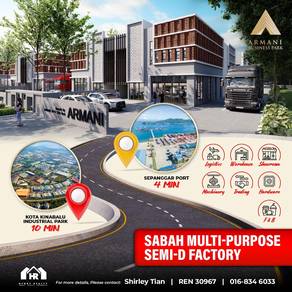 Semi D Factory | Warehouse | 2 storey | KK | Kota Kinabalu| Sepangar