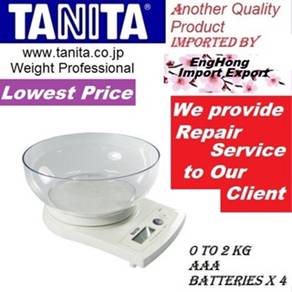 Japan Tanita Digital Kitchen Scale 2kg Weight