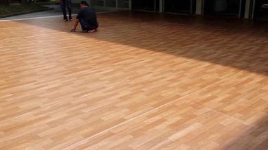 LANTAI JENIS VINYL FLOORING l install vinyl 3mm l