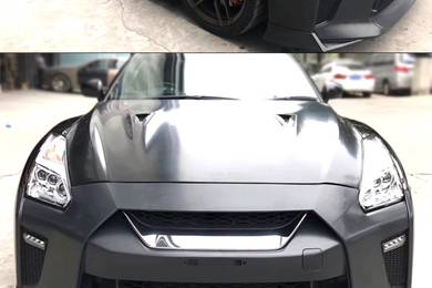 R35 Gtr 17 Front Bonnet Hood Aluminum Bodykit