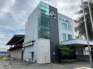 Semi D Warehouse with 3 Storey Office Building Mergong For Rent