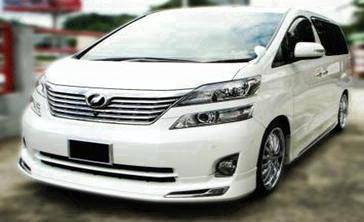 2008 Toyota Vellfire Modelista Front Skirt Bodykit