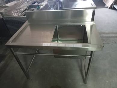 New-Single Bowl Sink Soiled Table