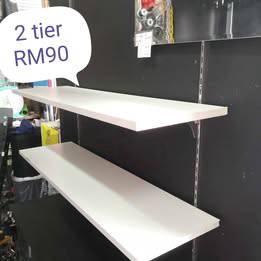 Wall mount shelves / rack 2 tier (3'H x 3'W)