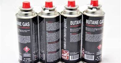 4 bottle Liquefied Butane Gas Cartridge 230g