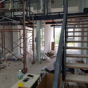 DINDING KACA l kalis pecah l 12mm l glass wall l