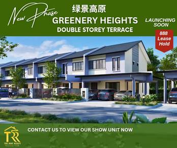 Greenery Heights Moyan Emart Area New Double Storey Terrace Houses