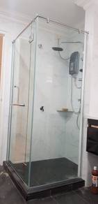 SHOWER SCREEN GLASS PANEL l skrin mandian kering l