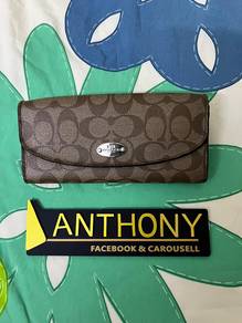coach New York classic logo monogram long wallet
