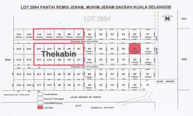 Lot 300mtr dari Pantai di Pantai Remis Jeram Untuk di Jual
