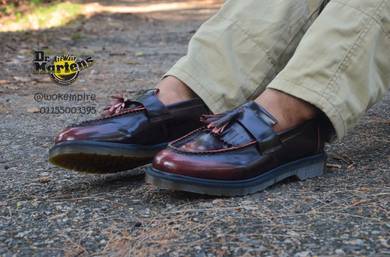 Dr Martens Adrian Tassel Loafer Rub Red Original