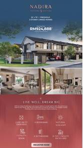 Subsale facing south nadira 3 double storey 22x75 bukit raja