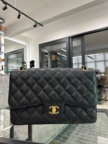 Authentic Chanel Bag Double Flap Caviar Jumbo