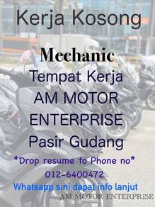 Mechanic / Foreman di Pasir Gudang
