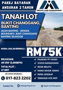 Tanah Lot Ansuran 2 Tahun Area Bukiit Changgang, Banting - Sepang