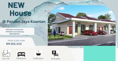 Pandan Jaya Kuantan, Air port new single storey house for sale.