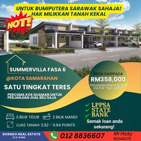 Samarahan New Single Terrace (Freehold) Bumi Lot