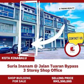 Suria Inanam 3 storey shop lot for sale