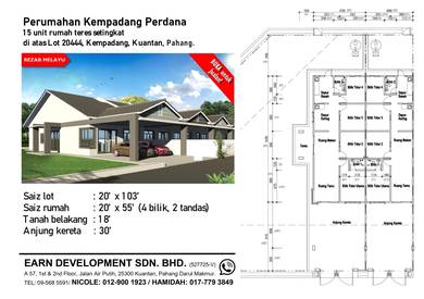 Rumah Teres Setingkat, KEMPADANG, PAHANG.