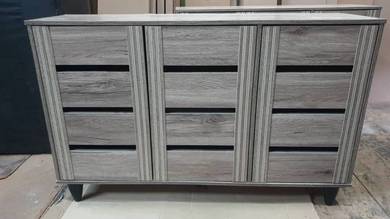 Rak Kasut 3 Pintu Baru