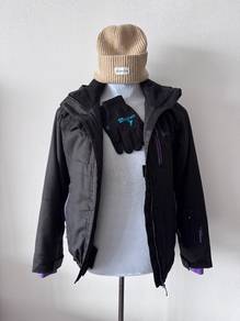Winter jacket hat gloves size XS/S (Preloved)