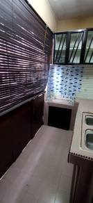 Newly painted air cond unit at Seroja apartment, Taman Tun Teja. Rawan