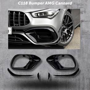 W118 Cla45 AMG Front Bumper Canard Body kit Cla