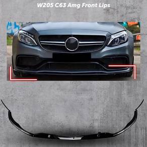 W205 C63 Pre Fl AMG Front Lips Diffuser Body kit