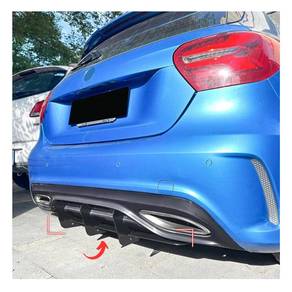 W176 Amg Rear Diffuser Splitter Bumper Bodykit