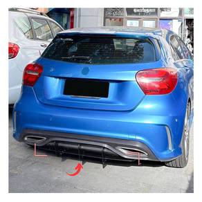 W176 Amg Rear Diffuser Splitter Bumper Bodykit