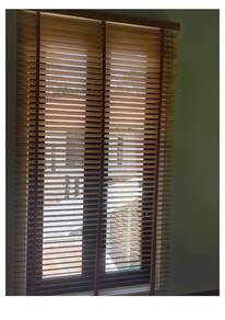 VENETIAN BLIND CURTAIN l langsir kayu solid timber