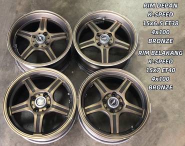 USED RIM K-SPEED 15inch MYVI ALZA WIRA VIOS CITY