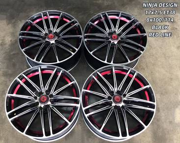 USED RIM NINJA DESIGN 17inch MYVI ALZA PERSONA