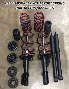 USED Ori ABSORBER + SPORT SPRING H/CITY/JAZZ 02-07