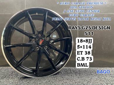 RAYS G25 18inc CIVIC FC ACCORD LANCER INSPIRA