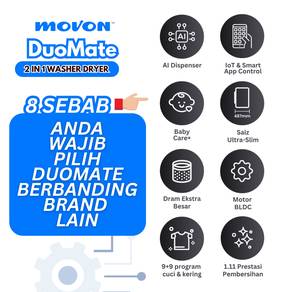 Washer Dryer Movon DuoMate - (SONG)