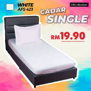 Set Cadar Asrama White AFS423