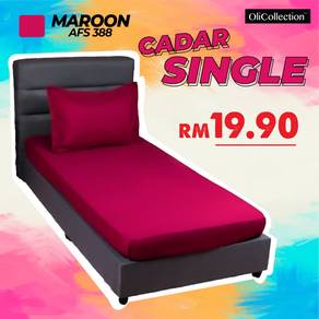 Set Cadar Asrama Maroon AFS388