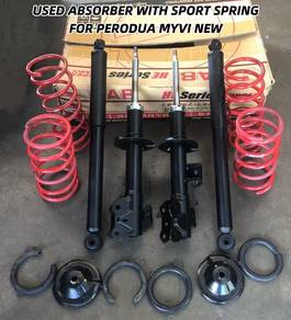 USED Ori ABSORBER + SPORT SPRING PERODUA MYVI NEW