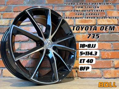 TOYOTA DESIGN 735 18inc CAMRY ESTIMA ALPHARD CHR