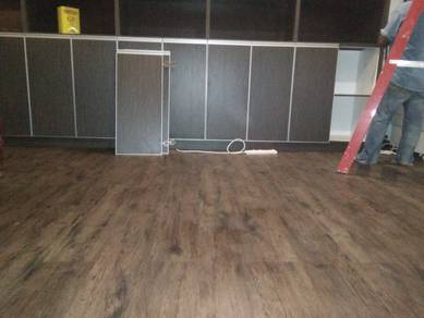 LANTAI VINYL 3mm TEBAL l install vinyl floor 3mm